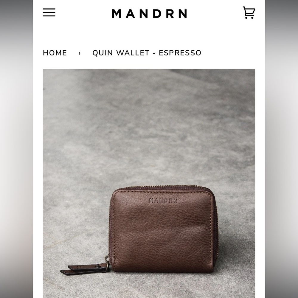 MANDRN wallet - espresso